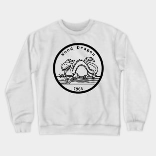 Wood Dragon 1964 Year of the Dragon Black Line Crewneck Sweatshirt